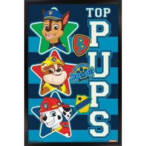 Trends International Nickelodeon Paw Patrol - Top Pups Framed Wall Poster Prints - 1 of 4