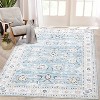 Vintage Floral Washable Runner Rug - Non-Slip Stain Resistant Kitchen & Bathroom Rug for Entrance, Laundry, Hallway, Bedroom - 2 of 4