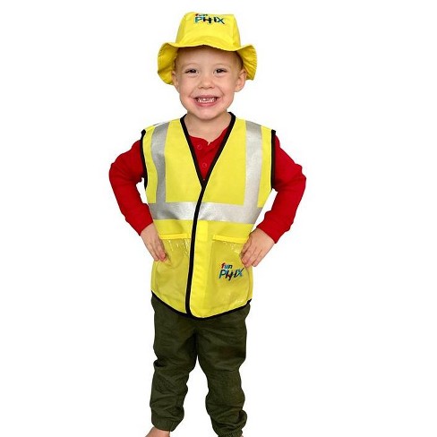 Melissa & Doug Construction Worker Role Play Costume Dress-up Set (6pc) :  Target