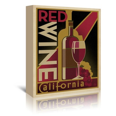 Wine Redwine by Anderson Design Group Wrapped Canvas - Americanflat - 5" x 7"