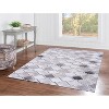 HomeStock Laredo Fortin Grey & Ivory 5x7, Transitional, Woven with Digital Heat Transferred Printing Rug - 2 of 4