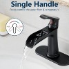 LunaLulinlk Sink faucet with countertop, bathroom faucet for sink, single hole single handle faucet - 4 of 4