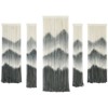 Aoibox Handmade Dip-Dyed Macrame Wall Hanging Set of 5, Mountain Design Fiber Yarn Art for Living Room and Bedroom Decor - 2 of 4