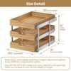 3 Tier Pull Out Cabinet Organizer, Heavy-Duty Pull Out Drawer, Slide Out Wood Shelf for Cabinets - 3 of 4