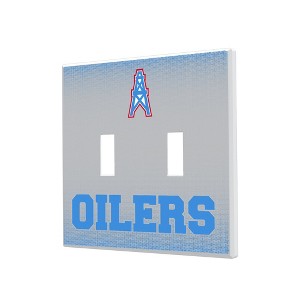 NFL AFC Historic Teams Linen Hidden-Screw Light Switch Plate for Double Toggle - 1 of 4