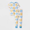 Toddler 4pc Cotton Snug Fit Ms. Rachel Pajama Set - Blue - 2 of 4