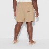 Pride Adult French Terry 'Proud' Knit Trouser Shorts - Beige - 2 of 3