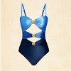 Women's Chic Color Block One-Piece Swimsuit - Cupshe - 3 of 4
