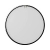 HomeRoots 31" Black Metal Round Framed Accent Mirror - 4 of 4