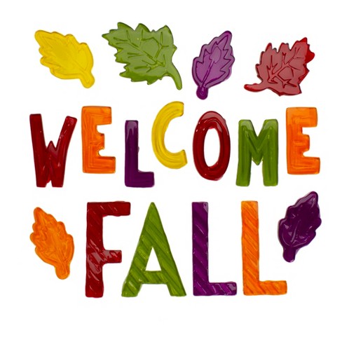 Fall Fun Kids Craft Kits Thanksgiving Window Gel Clings Window Decor