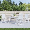 vidaXL Garden Chair Cushions Set, Outdoor Seat Pads, Gray, 19.7"x19.7"x1.2", Oxford Fabric, Foam Fiber Filled, California Proposition 65 Warning - 2 of 4