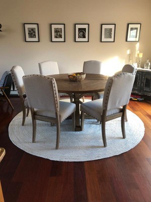 Sierra Round Dining Table Wood Brown - Inspire Q : Target