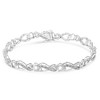 Haus of Brilliance Silver 1/5 Cttw Diamond 7” Infinity Heart Tennis Bracelet - 2 of 4