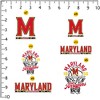 University of Maryland Basketball Sports 50ct Vinyl Large Deluxe Stickers Variety Pack - 2 of 4