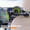 TruAIR Dual Vent Fan – Black+Green - 2 of 4