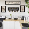"Kitchen Collection IV" 4-Piece Vignette with 1-(7Pegs) Mug Rack, Black Frame - 2 of 4