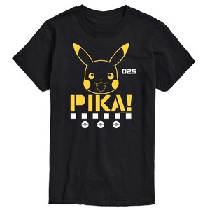 Men's - Pokémon - Pika Face Short Sleeve Graphic T-Shirt - 1 of 4