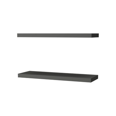 Vynxaria Rustic Decorative Wall Shelf Set of 2 - Farmhouse Floating Design for Small Spaces