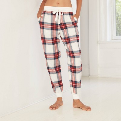 women's plaid joggers