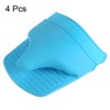 Unique Bargains Heat Resistant Silicone Finger Protector Pot Holder Oven Mitts 4 Pcs - 3 of 4