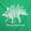 Stegosaurus Graphic T-Shirt Vintage Dinosaur Print Shirt Dino Jurassic - Crazy Dog Men's T Shirt - 2 of 4
