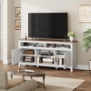 TV Stand for 63 Inch, Entertainment Center with Adjustable Shelves, Farmhouse TV Stand with Cabinet Doors - 4 of 4