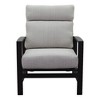 Courtyard Casual Santorini Club Chair with Envelop back Cushion Alum frame in powder coating  Price is for a Pack of 2 - 4 of 4