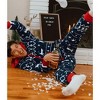 Tipsy Elves Blue Reindeer Christmas Jumpsuit - Festive Matching Couples One Piece Holiday Pajamas for Men and Women - 3 of 4