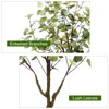 4FT Artificial Eucalyptus Tree with Pot, Tall Faux Tree, No Maintenance, Lifelike Trunk, Realistic Silk Leaves, Perfect for Indoor/Outdoor Decor - 3 of 4