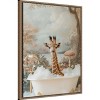 Amanti Art Whimsical Giraffe Soak by Niky Rahner Framed Canvas Wall Art - 2 of 4