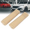 Unique Bargains Faux Leather Hook Loop Closure Safety Seatbelt Case Pads 8.9" Long Beige 2 Pcs - 2 of 3