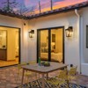 LLHZSY 1-Light Modern Outdoor Wall Lantern Sconce 12 3/5" Black Outdoor Wall Lights Fixture with Glass Shade - 4 of 4