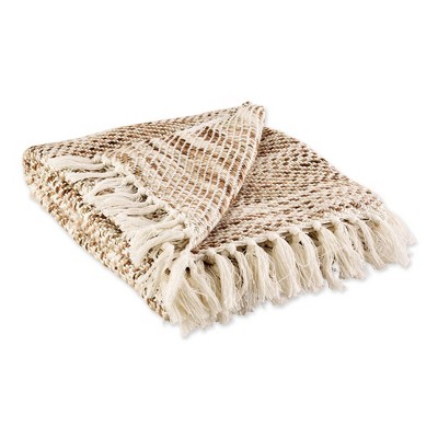 50"x60" Tone Diagonal Striped Acrylic Throw Blanket - Design Imports