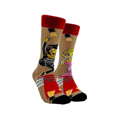 Lion Marylin & Elvis Socks (Left / Right) - from the Sock Panda (Men's or Women's Sizes)