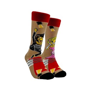 Lion Marylin & Elvis Socks (Left / Right) - from the Sock Panda (Men's or Women's Sizes) - 1 of 3