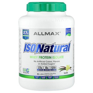 ALLMAX ISONatural™, Whey Protein Isolate, Vanilla, 5 lbs (2.27 kg) - 1 of 4