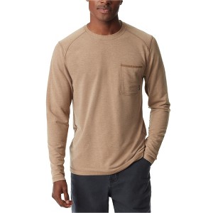 BASS OUTDOOR Mens Raglan Basic T-Shirt, Brown, Small - 1 of 1