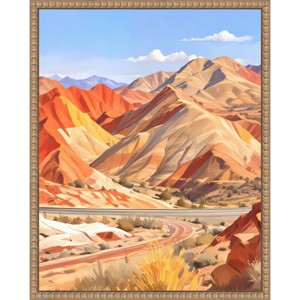 Amanti Art Where the Earth Wears Fire and Sky Whispers Peace by Uma Gokhale Framed Canvas Wall Art - 1 of 4