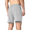 Zilpu Mens Quick Dry Athletic Performance Shorts with Zipper Pocket (7 inch) - 2 of 4