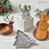 Nambe Metal Alloy Christmas Tree Dish, 11.5-inch Large Silver Tree Shaped Candy Dish, Holiday Décor, Decoration for Mantel, Candy Bowl - 2 of 4
