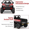 24V 4WD Electric Remote Control Riding Dump Truck, 2 Seats Kids Riding Car with Music Player and LED Lights - 3 of 4