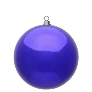 Vickerman Purple Ball Ornament - 1 of 4