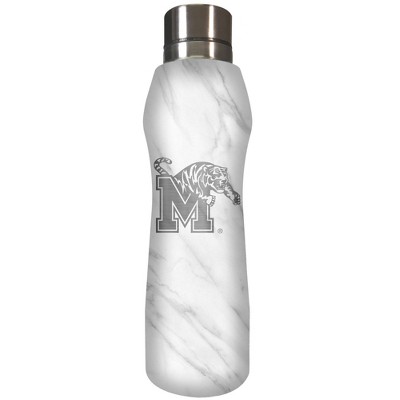 NCAA Memphis Tigers 20oz Marble Curve Stainless Steel Water Bottle