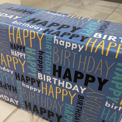 Happy Birthday Tiles Wrapping Paper