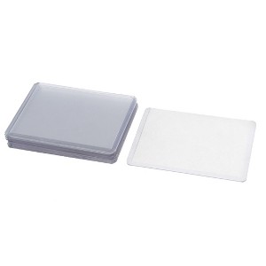 Unique Bargains Durable Water Resistant PVC Badge Holder 102 x 71 x 1.5 mm 12 Pcs - 1 of 4