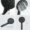 PAGED High Pressure 2 in 1 Dual Shower Head Wall Mounted Shower Faucet Set with Tub Spout, Valve for Bathroom - 3 of 4