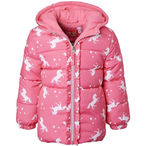 Pink Platinum Girls' Puffer Jacket