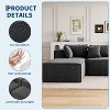 Modular Sectional Couches for Living Room, Modern Polyester Upholstered L Shaped Couch with Pillows, Cloud Upholstered Sofa - 3 of 4