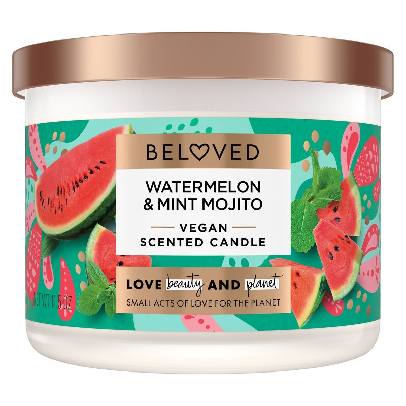 Beloved Watermelon &#38; Mint Mojito 2-Wick Vegan Candle - 11.5oz, 2 of 7