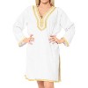 LA LEELA Women's Summer Bathing Suit Cover-up Vacation Beachwear Mini Swim Suit Loose Beach Dress Short Wrap Dress - 2 of 4